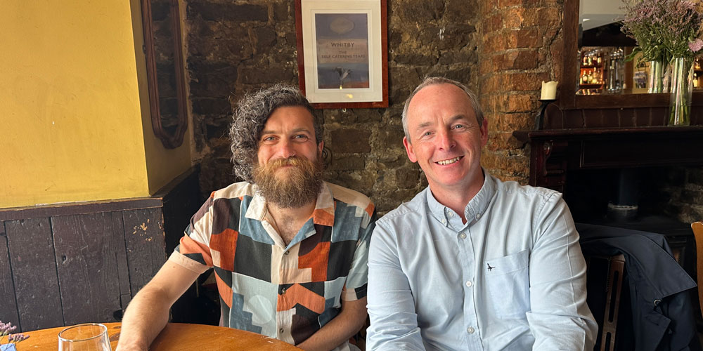 Michael Parden with ash