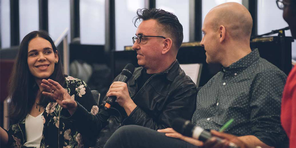 standing at the sky's edge