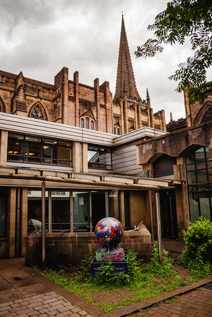 Archer Project building with the Cathedral in the background